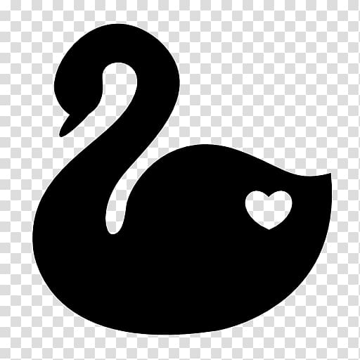 Black swan Symbol Logo , swans transparent background PNG clipart