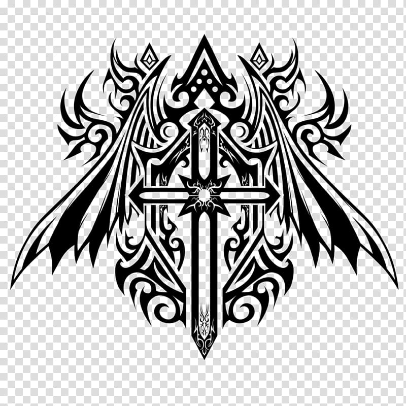 Tattoo Tribal Knight Chivalry, priest transparent background PNG clipart
