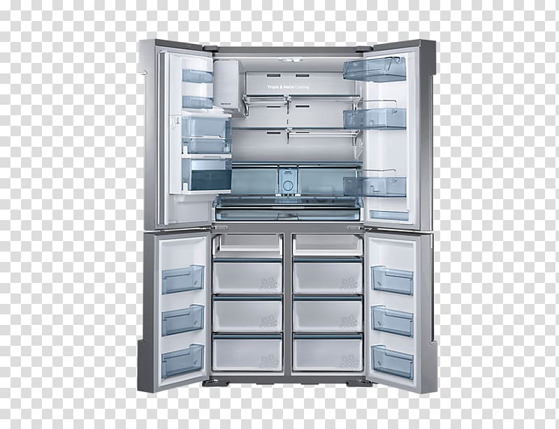 Samsung Chef RF34H9960S4 Refrigerator Ice Makers Refrigeration, refrigerator transparent background PNG clipart