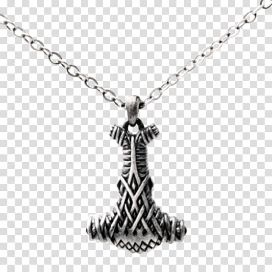 Charms & Pendants Necklace Mjölnir Jewellery Thor, necklace transparent background PNG clipart