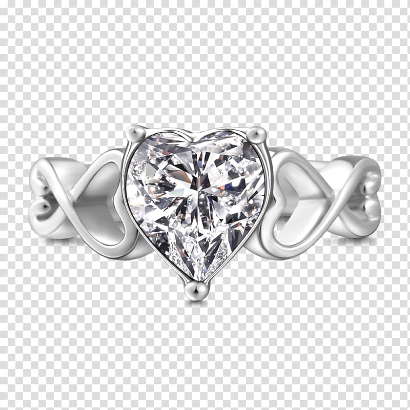 Wedding ring Silver Jewellery Pre-engagement ring, couple rings transparent background PNG clipart