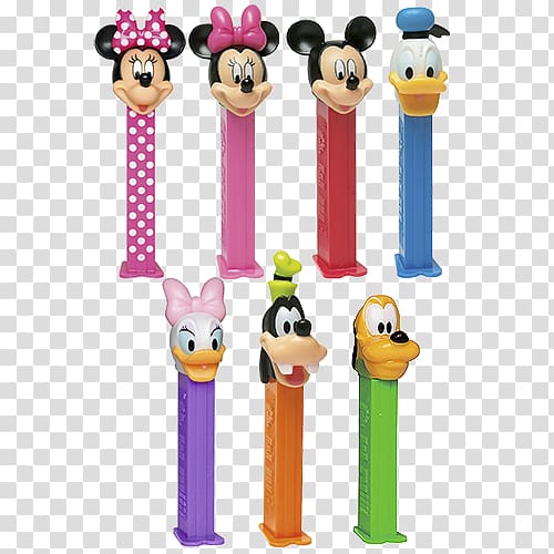 Pez Mickey Mouse Minnie Mouse Donald Duck Candy, mickey mouse transparent background PNG clipart