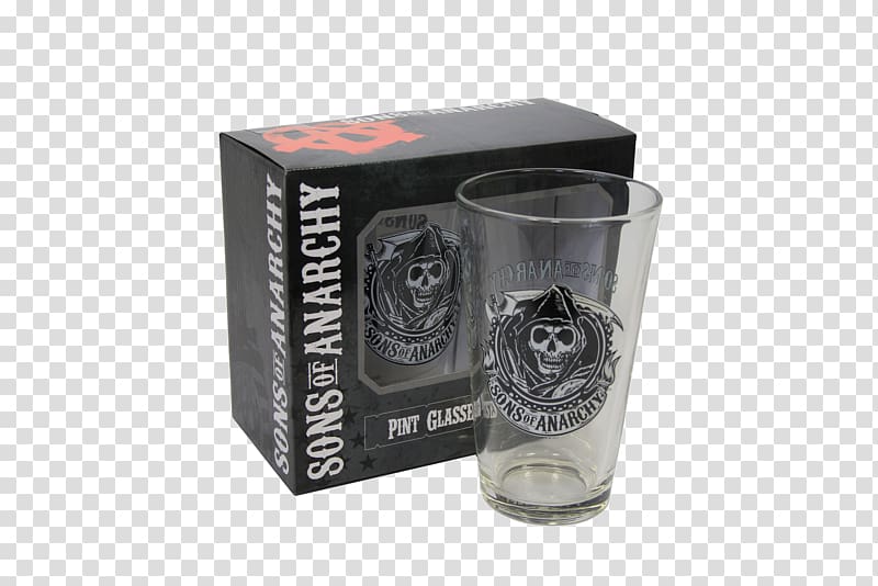 Pint glass Imperial pint Sons of Anarchy, Season 3, sons of anarchy transparent background PNG clipart