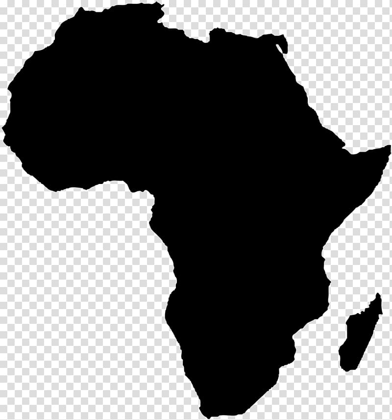 Sub-Saharan Africa Continent Arab world, side profile transparent background PNG clipart