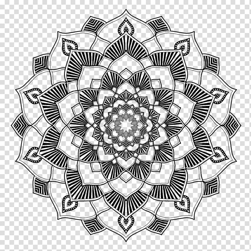 Mandala Coloring book Line art, others transparent background PNG clipart