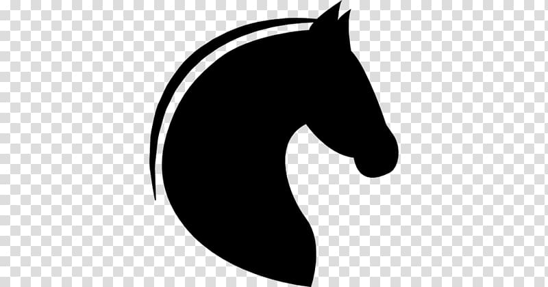 Horse black head silhouette of a chess piece Free Icon