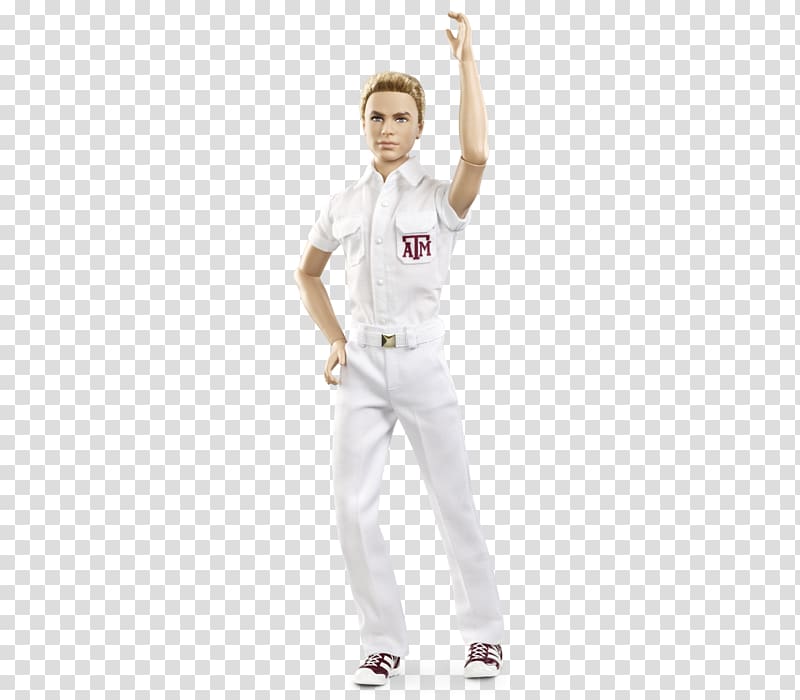 Texas A&M University Ken Aggie Yell Leaders Barbie Doll, Cheerleader transparent background PNG clipart