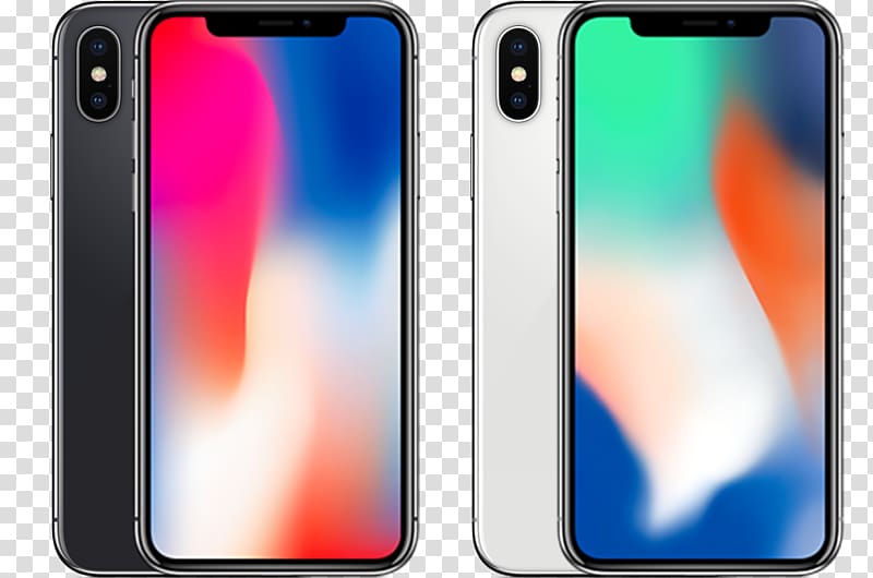 two silver and space gray iPhone X's, iPhone 4 iPhone X iPhone 6 IPhone 8 Plus, IPhone X High Quality transparent background PNG clipart