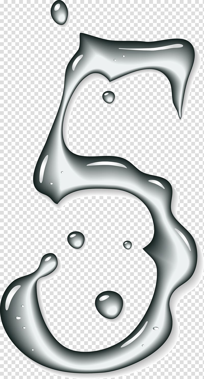 Number Liquid Euclidean , Digital composition of water droplets transparent background PNG clipart