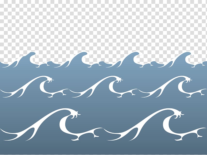 Wind wave Wave Euclidean , Hand-painted surging sea water transparent background PNG clipart