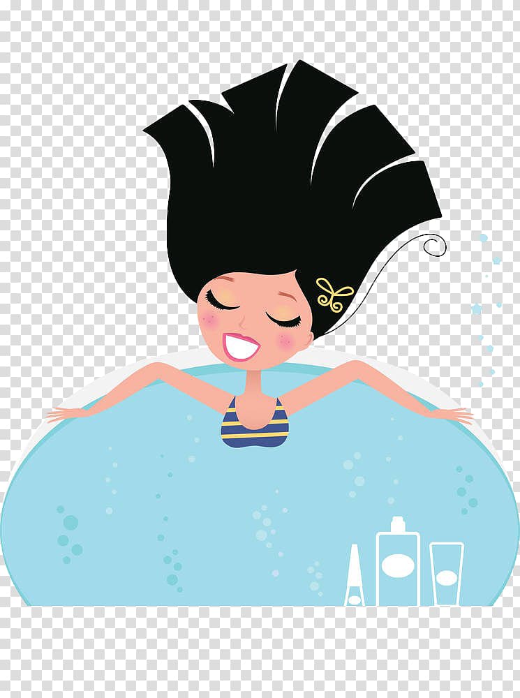 Hot tub Bathtub Sauna , Hand-painted bathtub transparent background PNG clipart