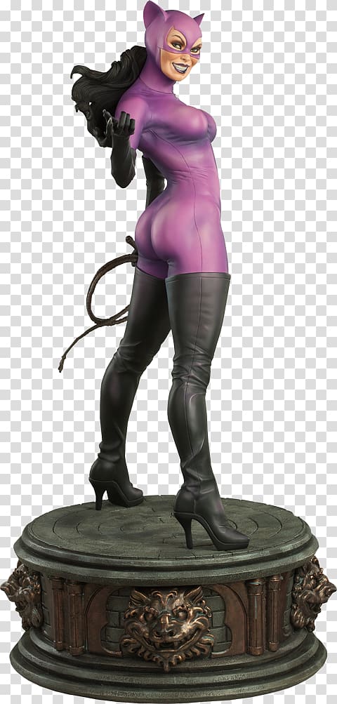 Catwoman Batman Killer Croc Sideshow Collectibles Statue, catwoman transparent background PNG clipart