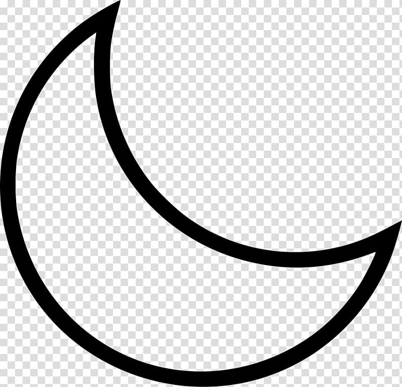 White , Outline Of The Moon transparent background PNG clipart