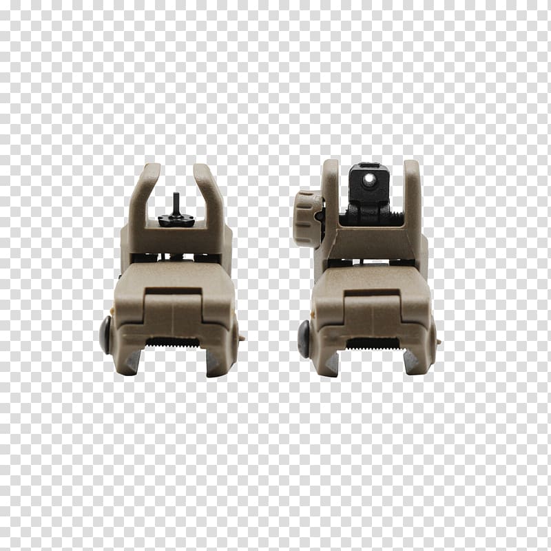 Iron sights AR-15 style rifle Receiver Picatinny rail, Sights transparent background PNG clipart