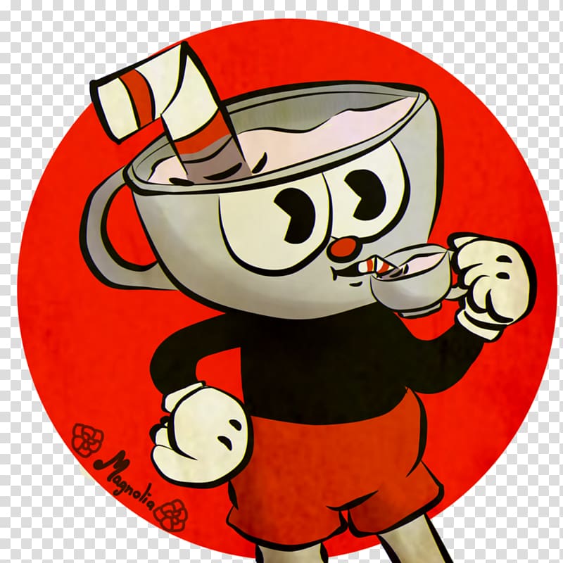 Cuphead Drawing Cartoon Chibi, cuphead transparent background PNG clipart
