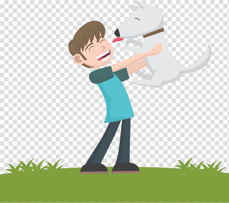 Dog Puppy Cat Euclidean , cartoon boy and dog transparent background PNG clipart