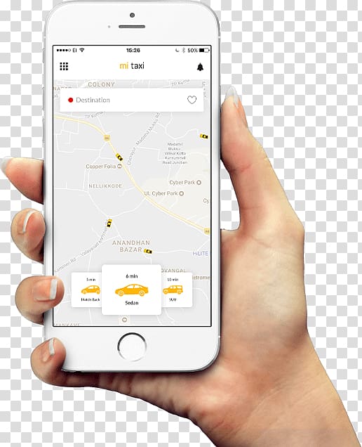 iPhone 6 Plus Mockup iPhone 5s, taxi app transparent background PNG clipart