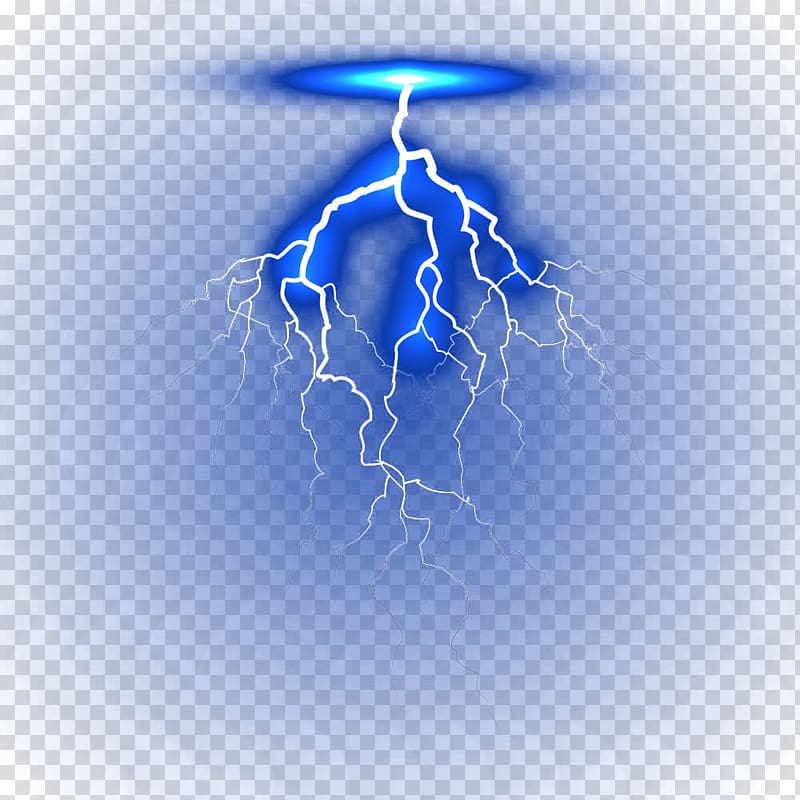 lightning streak illustration, Electric current Lightning Electricity, Blue flash transparent background PNG clipart