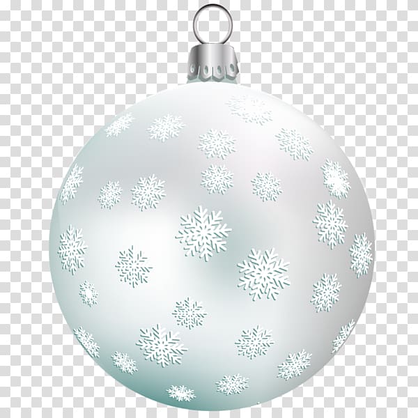 Christmas ornament Sphere Microsoft Azure Pattern, Silver ball transparent background PNG clipart