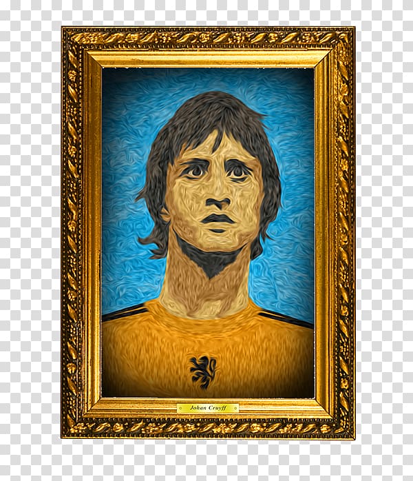 Johan Cruyff Netherlands national football team Work of art Painting, cruyff transparent background PNG clipart