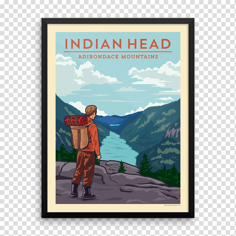 Poster Whiteface Mountain Adirondack Park Indian Head, hike stickers transparent background PNG clipart