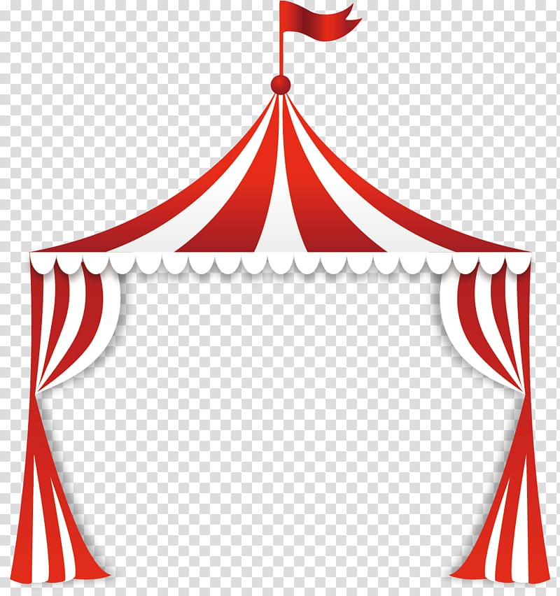 Circus Tent , Circus tent, red and white tent illustration transparent background PNG clipart