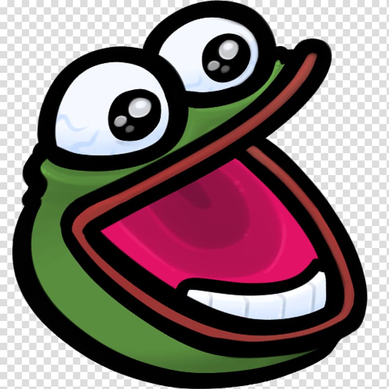 green and white frog illustration, Twitch Pepe the Frog Emote T-shirt Streaming media, face pack transparent background PNG clipart