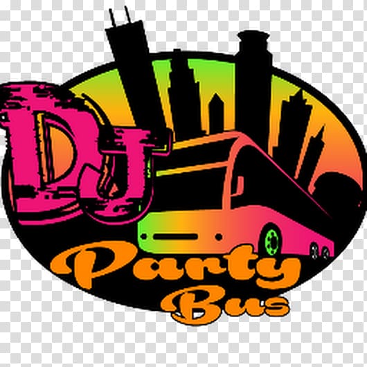DJ Party Bus Services LLC Logo , bus transparent background PNG clipart