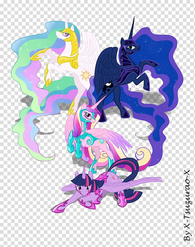 my little pony princess celestia and princess luna and princess cadence and princess twilight