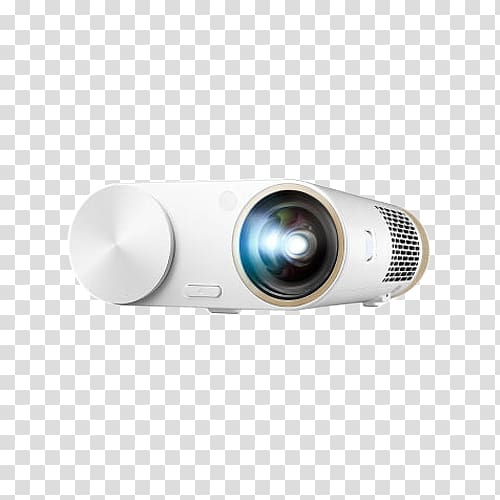 Video projector Digital Light Processing BenQ Home cinema, Short throw projector transparent background PNG clipart