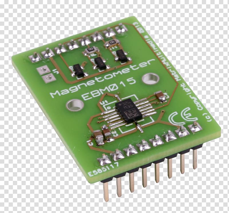 Microcontroller Sensor Magnetometer Gyroscope Electronic component, Mems Magnetic Field Sensor transparent background PNG clipart