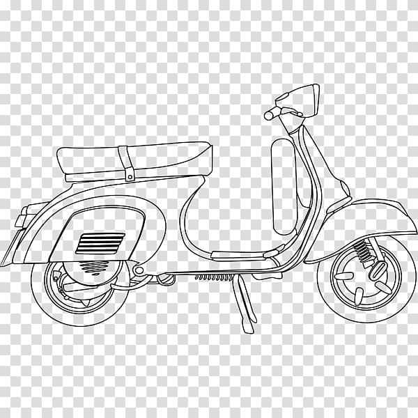 Scooter Vespa Sprint Piaggio, scooter transparent background PNG clipart