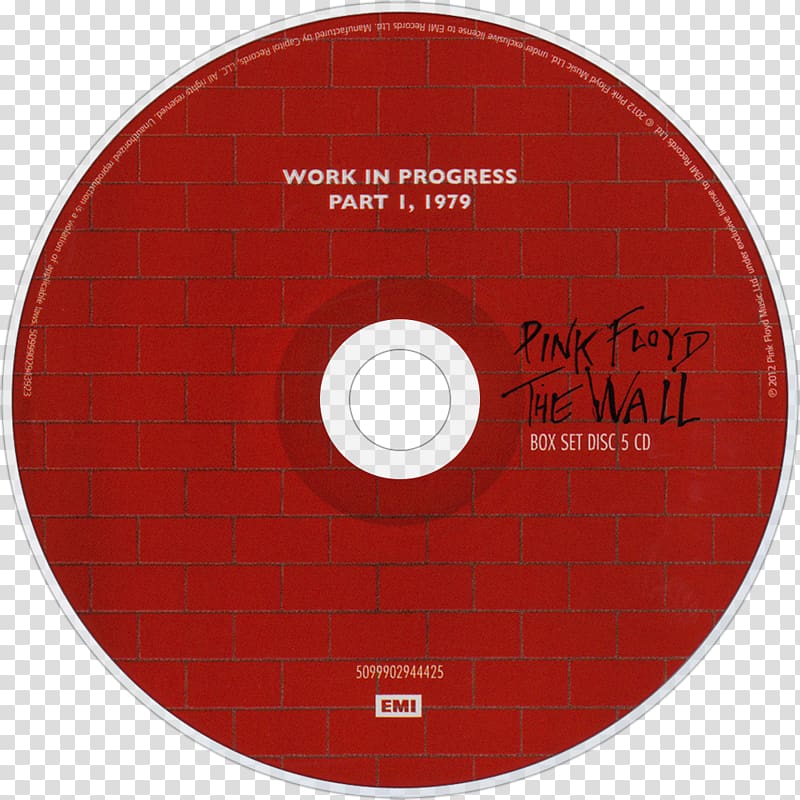 Compact disc The Wall, design transparent background PNG clipart