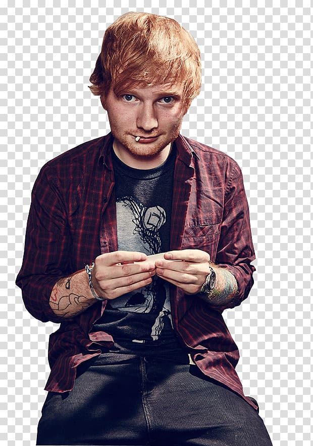 Ed Sheeran x Divide Music, singer transparent background PNG clipart