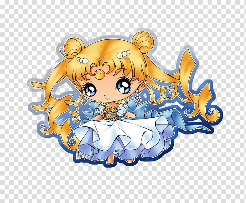 Chibiusa Sailor Moon ChibiChibi , Chibi transparent background PNG clipart
