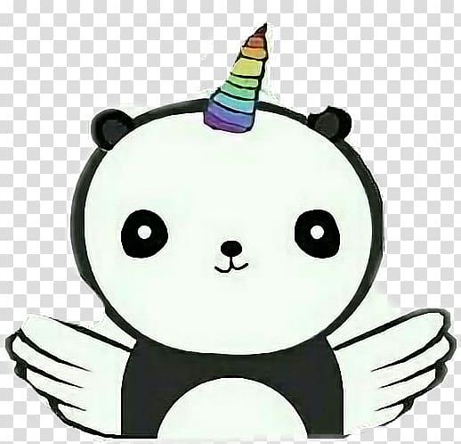 Giant panda Unicorn Cuteness Bear, unicorn transparent background PNG clipart