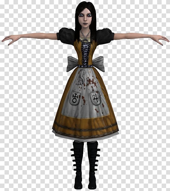Alice: Madness Returns American McGee's Alice Cheshire Cat Costume Minecraft, alice dress transparent background PNG clipart