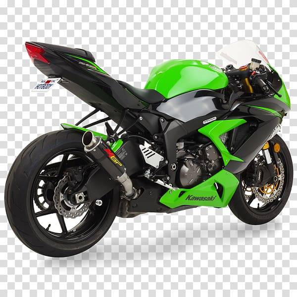 Exhaust system Ninja ZX-6R Kawasaki motorcycles Kawasaki Eliminator, motorcycle transparent background PNG clipart