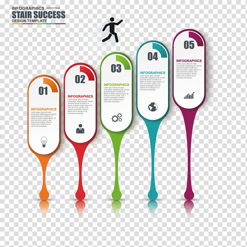 Stair Success chart, Chart Infographic Diagram, Colorful chart transparent background PNG clipart