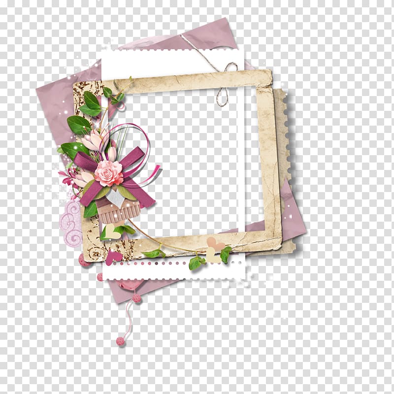 frame Android, Flowers creative floral border illustration transparent background PNG clipart