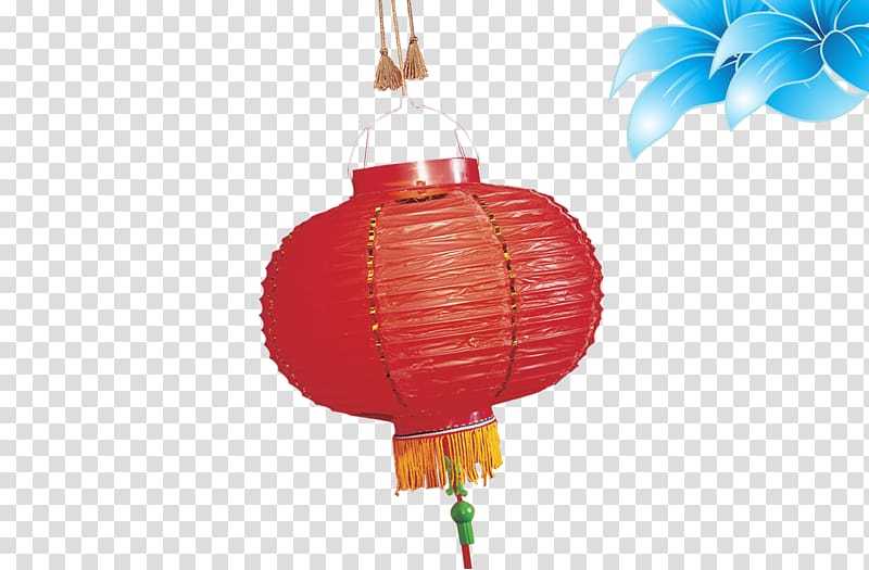Lantern Chinese New Year Flashlight, Chinese New Year Lantern transparent background PNG clipart