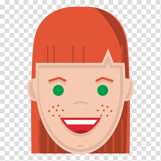 Red hair Cheek Freckle, hair transparent background PNG clipart