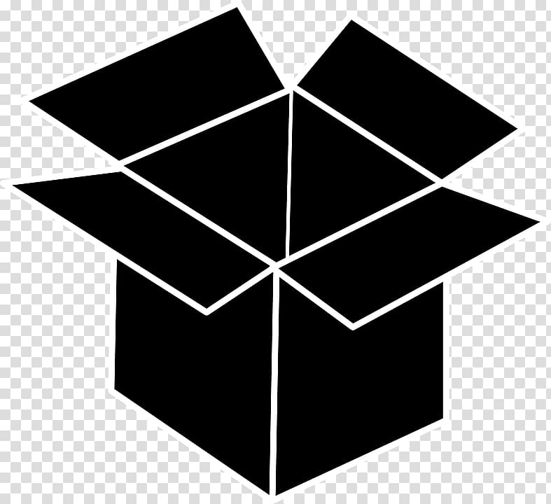 Black box Cardboard box , box transparent background PNG clipart