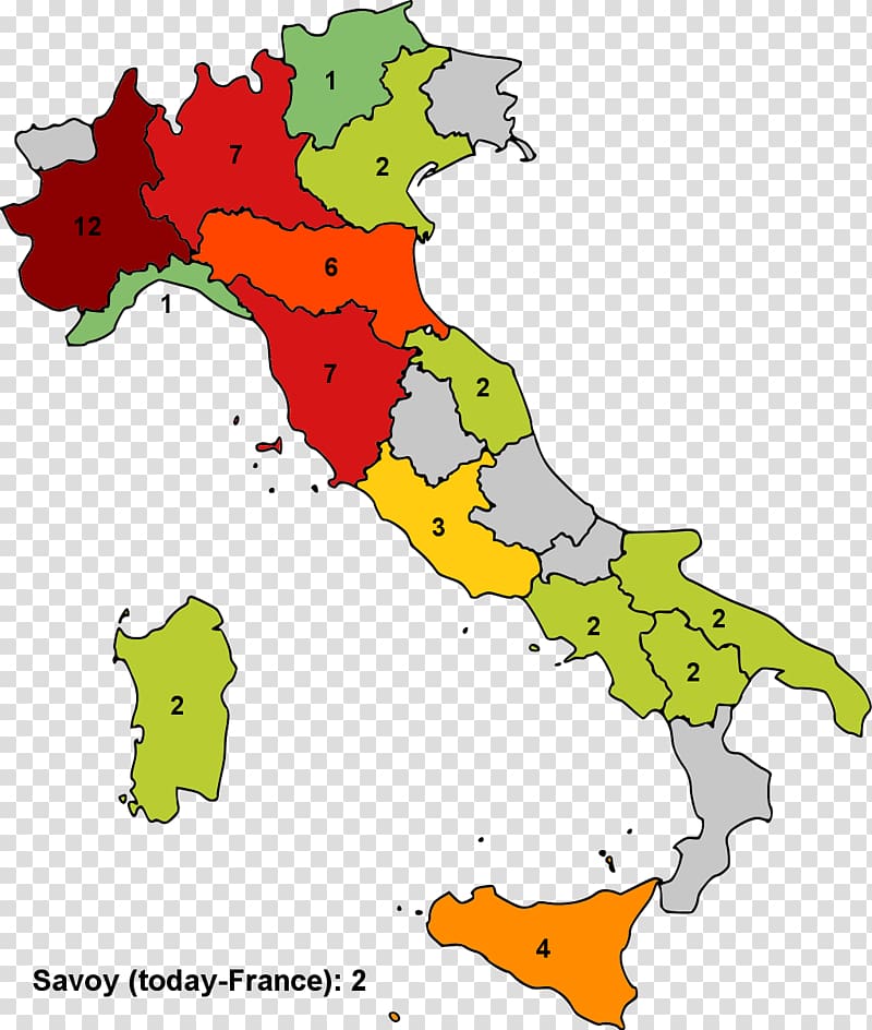 Regions of Italy Northern Italy Italy Map., european dividing line transparent background PNG clipart