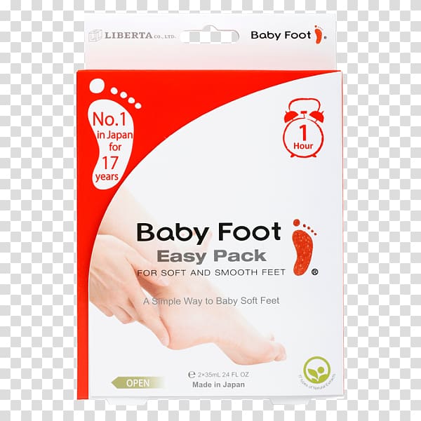 Baby Foot Easy Pack Exfoliation Skin Infant, foot baby transparent background PNG clipart