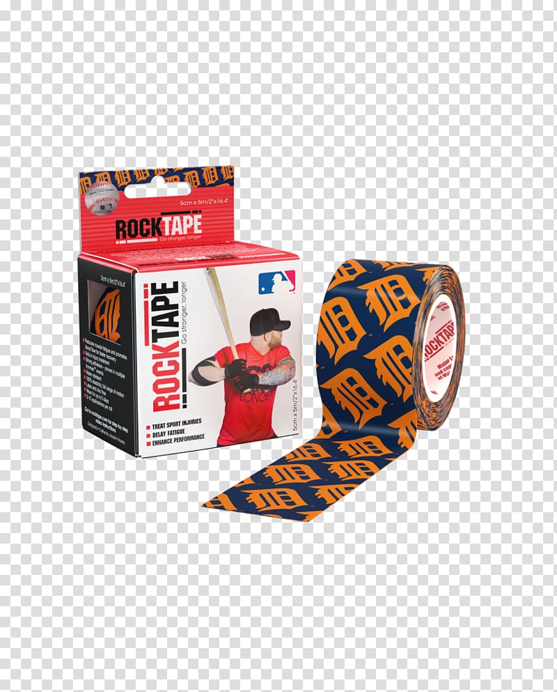 Elastic therapeutic tape MLB Detroit Tigers Chicago Cubs Cincinnati Reds, baseball transparent background PNG clipart