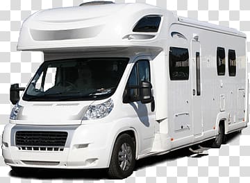 white class c motorhome illustration, Front View Motorhome transparent background PNG clipart