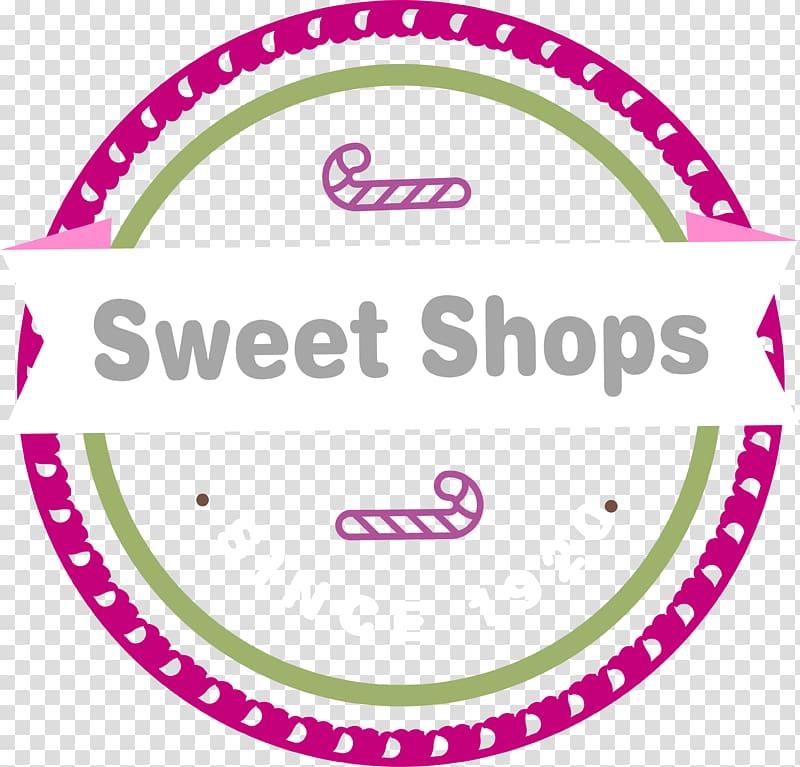 Arabesque , Sweet pink round store label transparent background PNG clipart