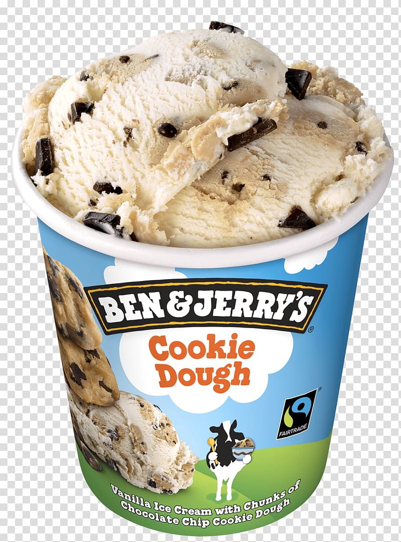Ice cream Chocolate chip cookie Chocolate brownie Ben & Jerry's Fudge, ice cream transparent background PNG clipart