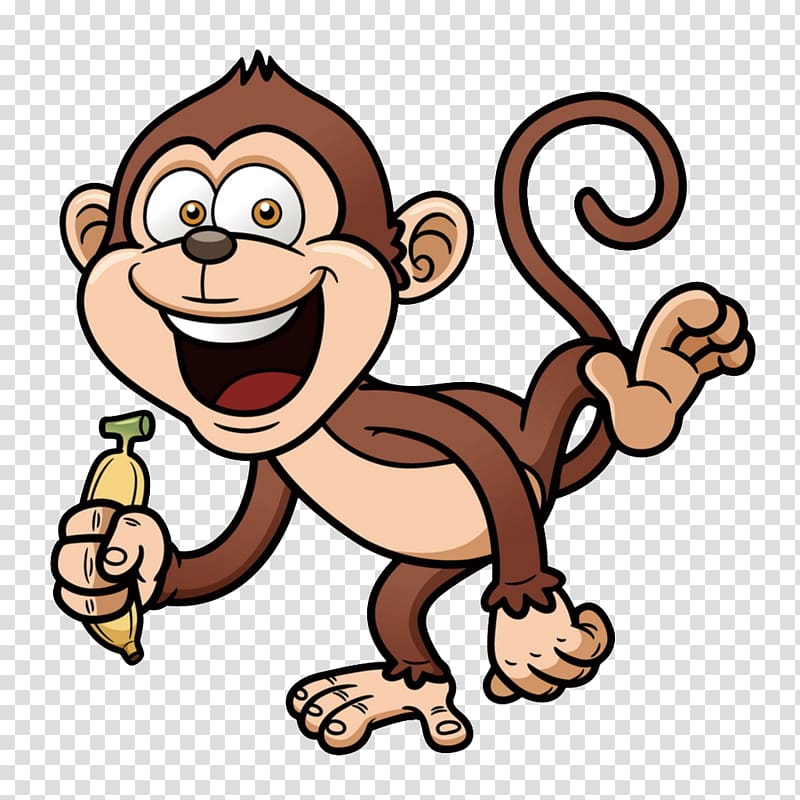 Cartoon, monkey transparent background PNG clipart